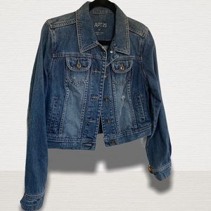 Apt 9 Distressed Jean Jacket